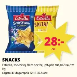 Tempo Estrella snacks erbjuda