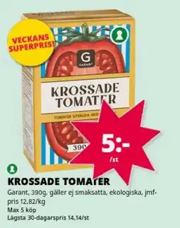 Tempo Garant krossade tomater erbjuda