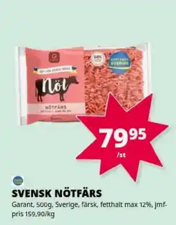 Tempo Garant nötfärs erbjuda