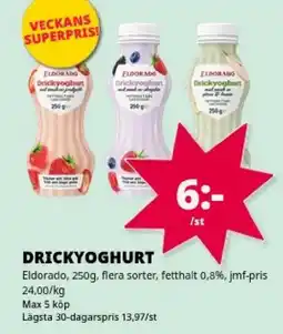 Tempo Eldorado drickyoghurt erbjuda
