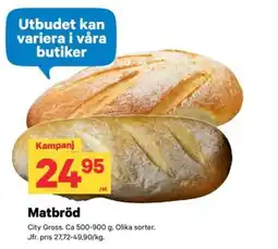 City Gross Matbröd erbjuda