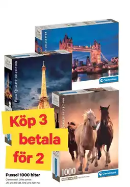 City Gross Clementoni pussel 1000 bitar erbjuda