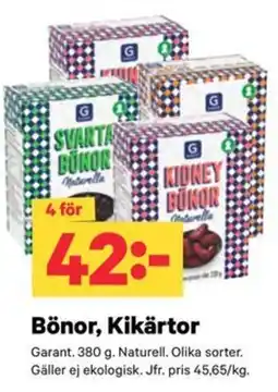 City Gross Garant bönor kikärtor erbjuda