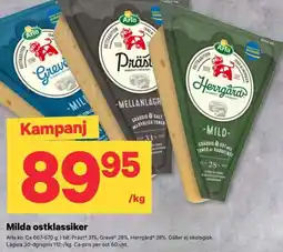 City Gross Arla milda ostklassiker erbjuda