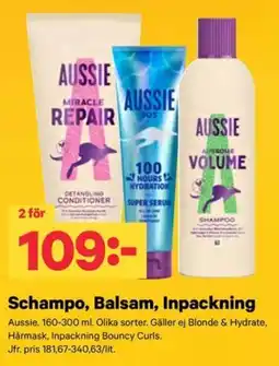 City Gross Aussie Schampo, Balsam, Inpackning erbjuda