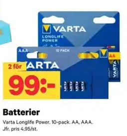 City Gross Varta Longlife Power erbjuda