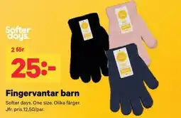 City Gross Softer days fingervantar barn erbjuda