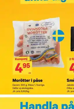City Gross Morötter i påse erbjuda