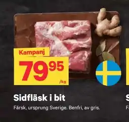 City Gross Sidfläsk i bit erbjuda