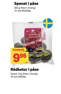 City Gross Rödbetor i påse erbjuda