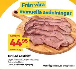 City Gross Grillad rostbiff erbjuda
