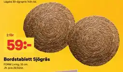 City Gross Bordstablett Sjögräs erbjuda