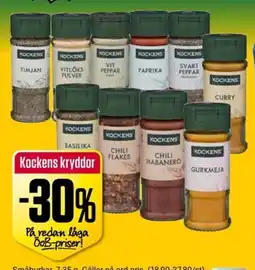 ÖoB Kockens kryddor erbjuda
