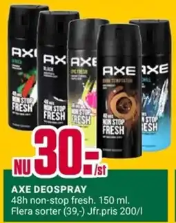 ÖoB Axe deospray erbjuda
