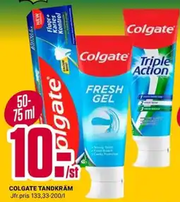 ÖoB Colgate tandkräm erbjuda