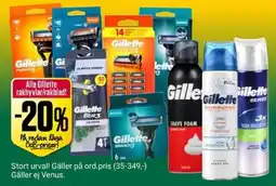 ÖoB Alla Gillette rakhyvlar/rakblad erbjuda