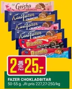 ÖoB Fazer chokladbitar erbjuda