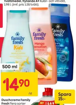 Rusta Family fresh Duschcreme erbjuda