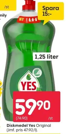 Rusta Yes diskmedel original erbjuda