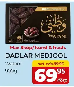 Matrix Butikerna Watani dadlar medjool erbjuda