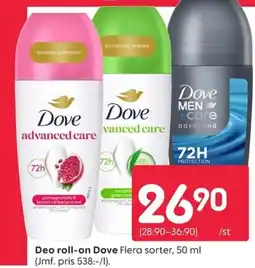 Rusta Dove Deo roll-on erbjuda