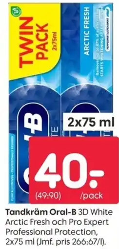 Rusta Oral-B 3D White Arctic Fresh och Pro Expert Professional Protection erbjuda