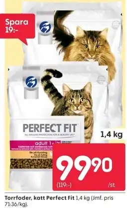 Rusta Perfect Fit torrfoder katt adult 1+ erbjuda
