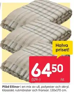 Rusta Pläd Ellinor erbjuda