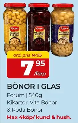 Matrix Butikerna Forum bönor i glas erbjuda