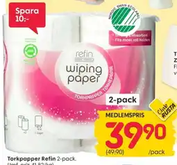 Rusta Refin wiping paper erbjuda