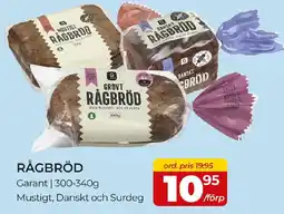 Matrix Butikerna Garant rågbröd erbjuda