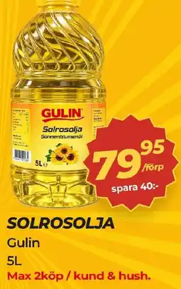 Matrix Butikerna Gulin solrosolja erbjuda
