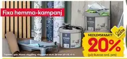 Rusta Tapeter, golv, Nyans väggfärg, väggdekor m.m erbjuda