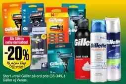 ÖoB Alla Gillette rakhyvlar/rakblad erbjuda