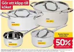 Rusta Kastruller och grytor från Rusta Home erbjuda