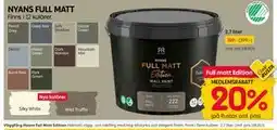 Rusta Väggfärg Nyans Full Matt Edition, Medlemspris erbjuda