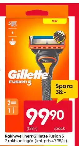 Rusta Rakhyvel, herr Gillette Fusion 5 erbjuda