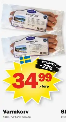Pekås Varmkorv erbjuda