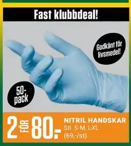 ÖoB NITRIL HANDSKAR, Medlemspris erbjuda