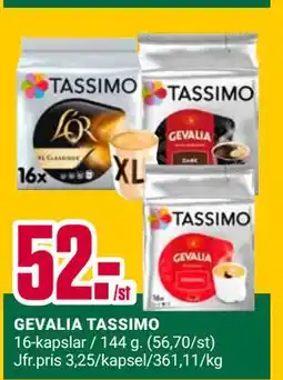 ÖoB GEVALIA TASSIMO erbjuda