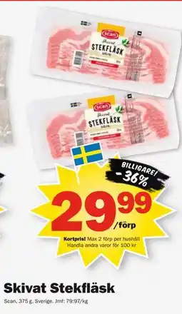 Pekås Skivat Stekfläsk, Medlemspris erbjuda