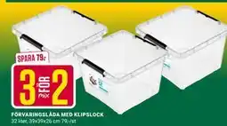 ÖoB FÖRVARINGSLÅDA MED KLIPSLOCK erbjuda