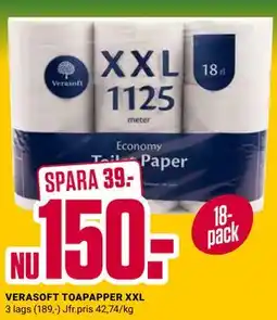 ÖoB VERASOFT TOAPAPPER XXL erbjuda