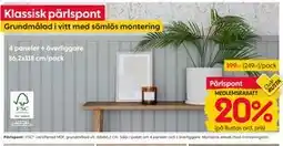 Rusta Klassisk pärlspont, Medlemspris erbjuda