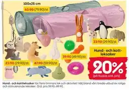 Rusta Hund- och kattleksaker erbjuda