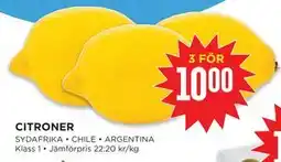 Willys Hemma CITRONER erbjuda