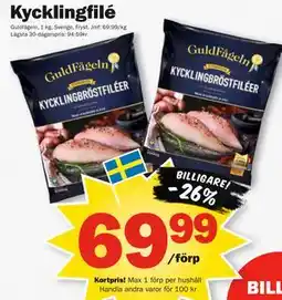 Pekås Kycklingfilé, Medlemspris erbjuda