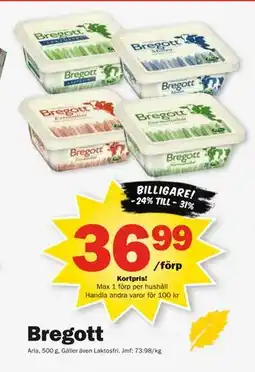 Pekås Bregott, Medlemspris erbjuda