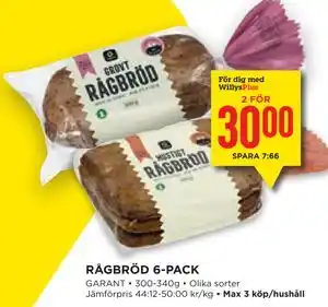 RÅGBRÖD 6-PACK, Medlemspris