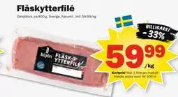 Pekås Fläskytterfilé, Medlemspris erbjuda